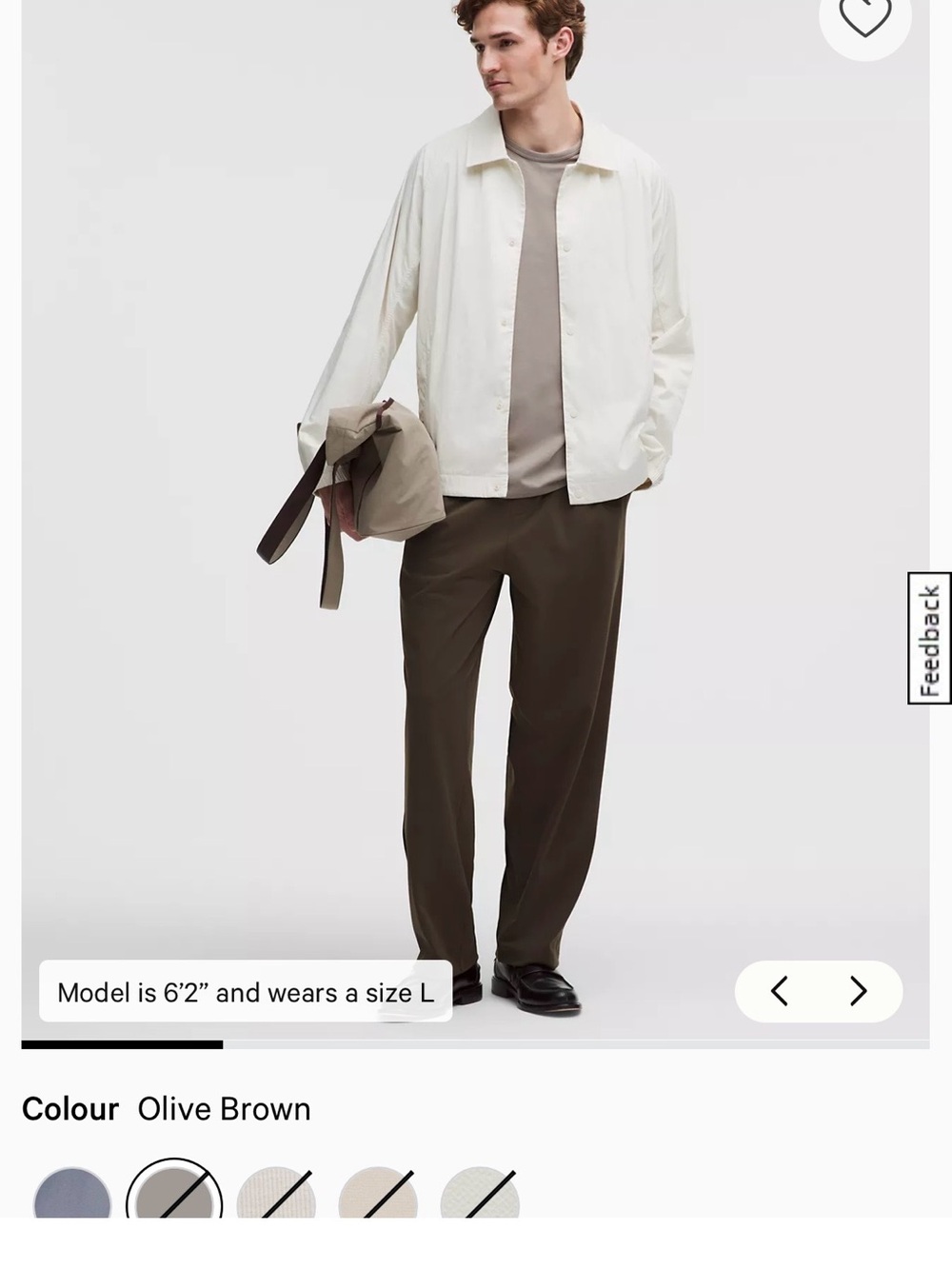 Lululemon Men’s Daydrift Relaxed Pleated Trouser